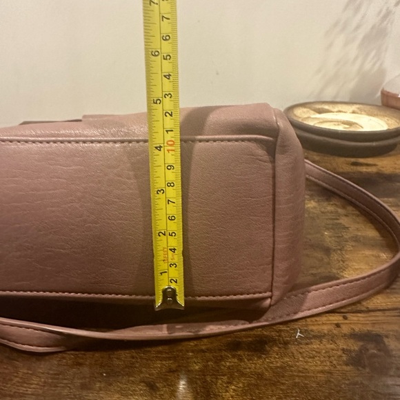 Unstructured mauve satchel bag - Picture 10 of 11